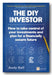 Book cover of 'The DIY Investor' with blue background and financial symbols.