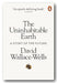 Book cover of 'The Uninhabitable Earth' by David Wallace-Wells with a bee illustration on a white background.