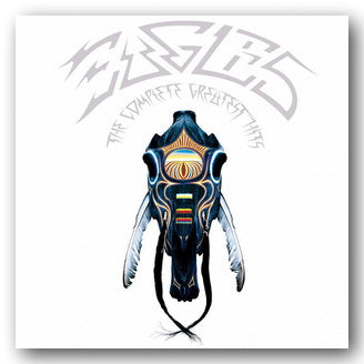 Album cover with a stylized animal skull and band logo on a white background