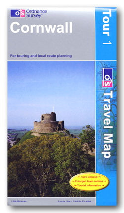 Ordnance Survey - OS Tour Travel Map - Cornwall (2nd Hand Map)