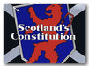 Logo with a red lion and 'Scotland's Constitution' text on a blue and black background