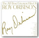 Album cover of 'The All-Time Greatest Hits Of Roy Orbison' with gold text and signature.
