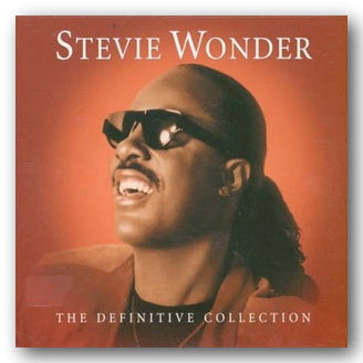 Stevie Wonder album cover with a warm brown background