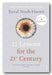 Book cover of '21 Lessons for the 21st Century' by Yuval Noah Harari, featuring a gray background, a detailed human eye illustration, and white and orange-red typography.
