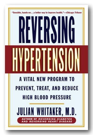 Front Book Cover from Julian Whitaker, MD - Reversing Hypertension (2nd Hand Paperback)