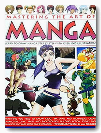 Book Front Cover from Mastering The Art of Manga (2nd Hand Softback)